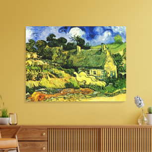Reetgedeckte Cottages, Cordeville von Vincent van Leinwanddruck