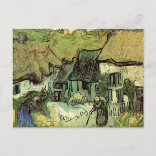Reetgedeckte Cottages in Jorgus von Vincent van Go Postkarte