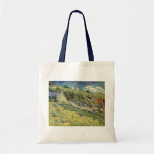 Reetgedeckte Cottages von Vincent van Gogh Tragetasche