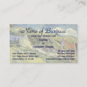 Reetgedeckte Haeuschen von Vincent van Gogh Visitenkarte