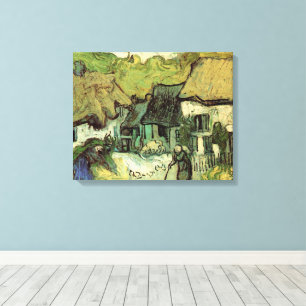 Reetgedeckte Häuser in Jorgus von Vincent van Gogh Leinwanddruck