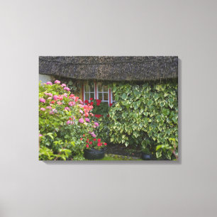 Reetgedecktes Cottage, Adare, County Limerick, Leinwanddruck