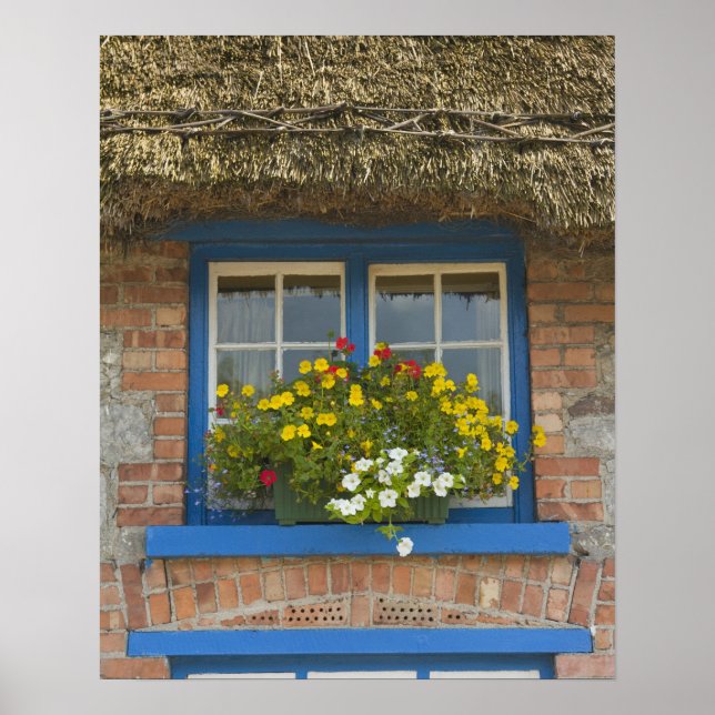 Reetgedecktes Cottage, Adare, County Limerick, Poster (Vorne)