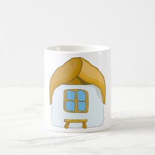 Reetgedecktes Cottage Häuschen Kaffeetasse