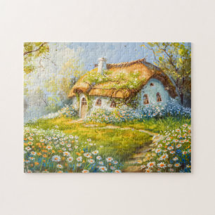Reetgedecktes Cottage von Daisy Meadow Puzzle