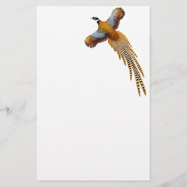 Reeves-Fasan-Briefpapier Briefpapier (Vorderseite)
