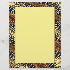 Reeve's Fasant Feathers 8.5 x 11 Stationary