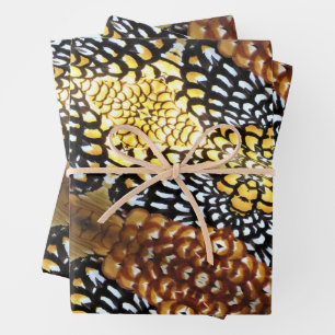 Reeve's Fasant Feathers - Packpapier Blätter