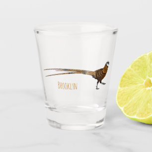 Reeves's faszinierende Cartoon-Abbildung Schnapsglas