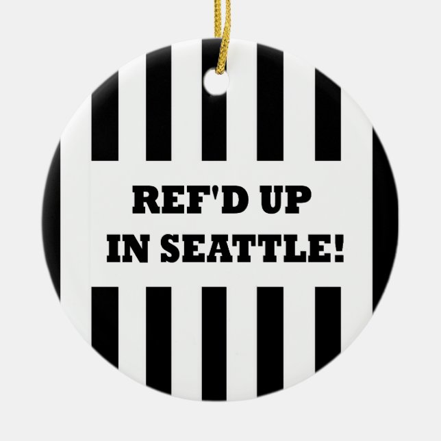 Ref war in Seattle mit Ersatzreferenten Keramikornament (Vorne)