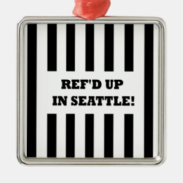 Ref war in Seattle mit Ersatzreferenten Ornament Aus Metall