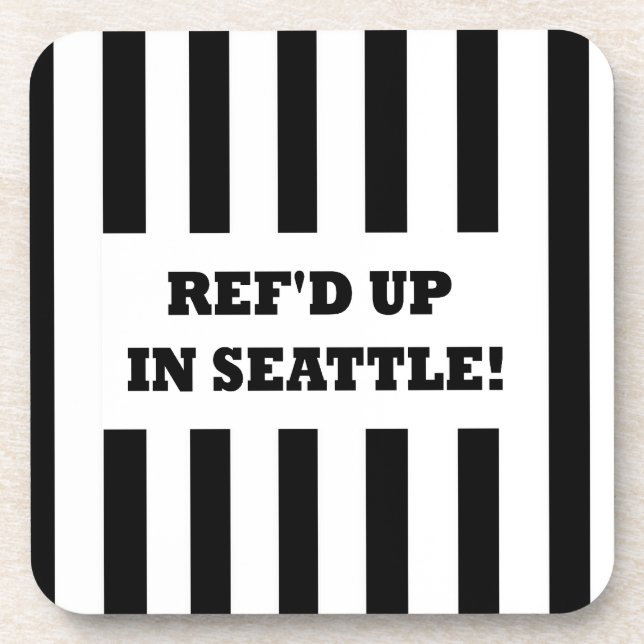 Ref war in Seattle mit Ersatzreferenten Untersetzer (Vorderseite)