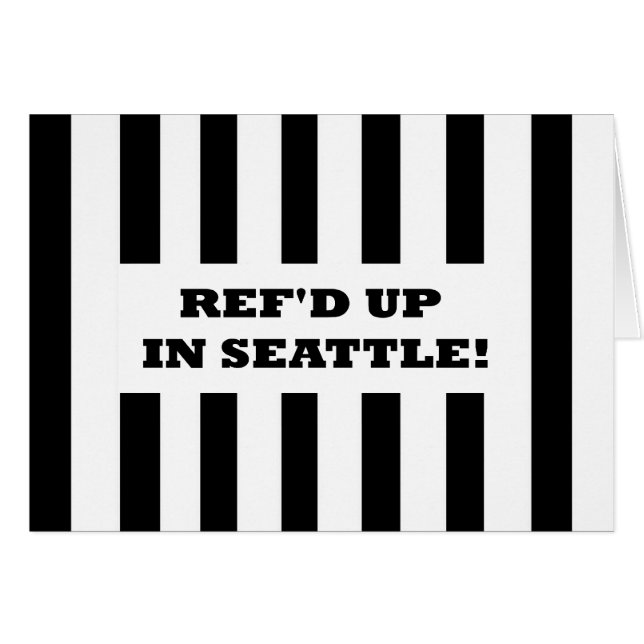 Ref'd up in Seattle mit Ersatzreferendarkarte (Vorderseite (Horizontal))