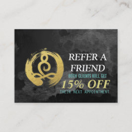 Referatorkarte für YOGA-Instruktoren Pose für Medi Empfehlungskarte