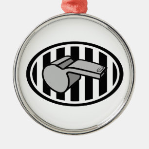 REFEREE-LOGO SILBERNES ORNAMENT