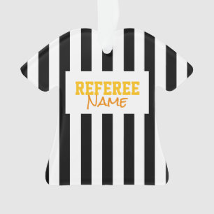 REFEREE NAME Sportteam Farben Streifen Ornament