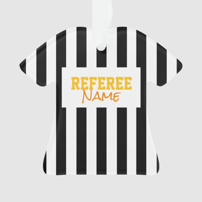 REFEREE NAME Sportteam Farben Streifen Ornament (Vorderseite)