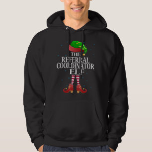 Referendarkoordinator Elf Matching Pajama Weihnach Hoodie
