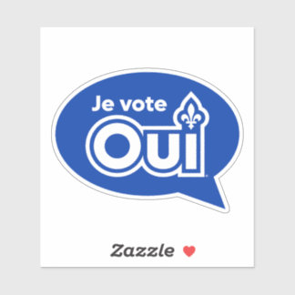 Referendum JA-Québec Aufkleber