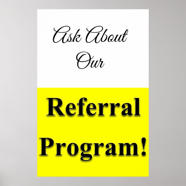 Referendumsprogramm "Salon Barbershop Posters Yell Poster (Vorne)