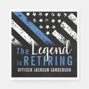 Referent für Party im Bereich Polizeieinkündigung Serviette