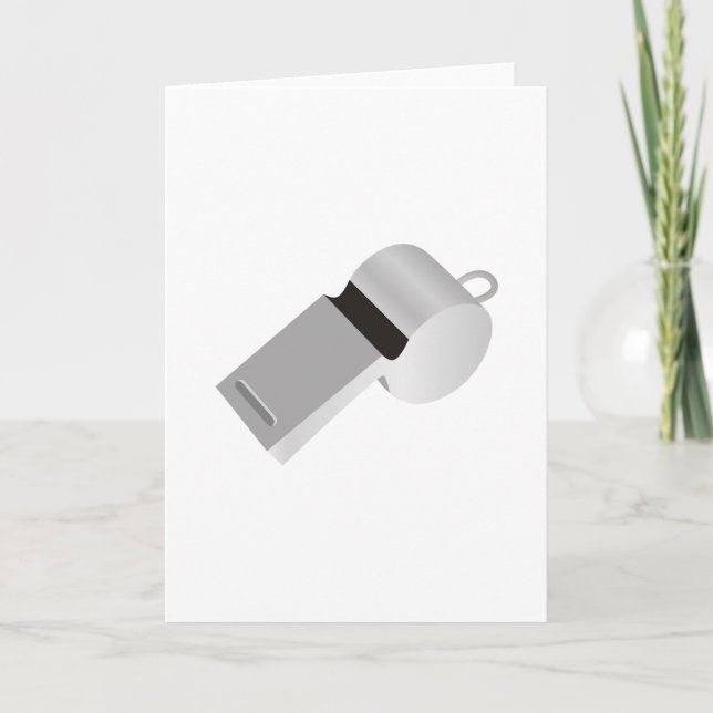 Referenten pfeifen Grußkarten Karte (Vorderseite)