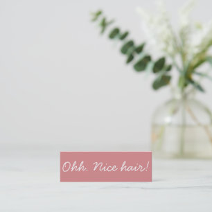 Referenzkarte für den Minimalistischen Haarstylle Mini Visitenkarte