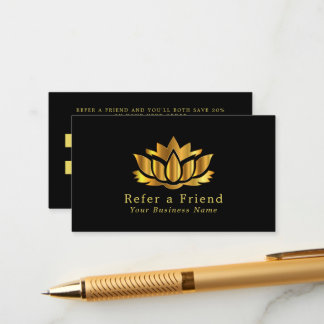 Referenzkarte für die Gold Lotus Blume Begleitkarte