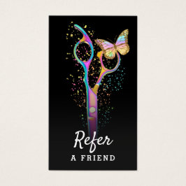 Referenzkarte für Haarstyllenschere