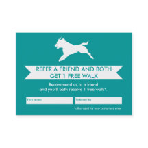 Referenzkarte für Hunde Walker - Anpassbar