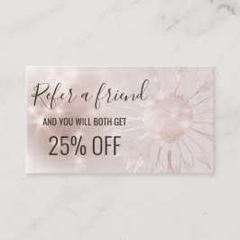 Referenzkarte Sonnenblume Visitenkarte