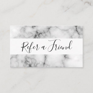 Referenzmarble Empfehlungskarte