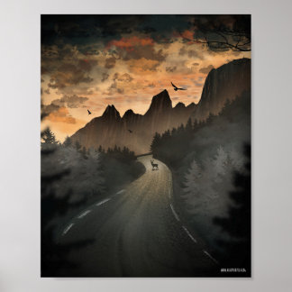 Referenzzeichnung der Leinwand von Artisch-Nordpol Poster