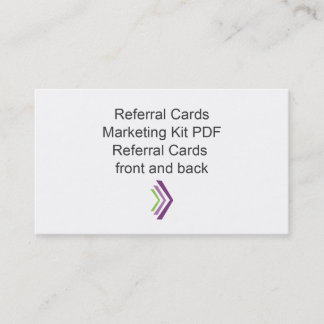 Referral Card Marketing Kit Template