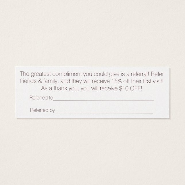 REFERRAL SALON MEM (Rückseite)