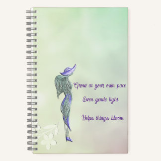 Refined calm spiral notebook  notizbuch