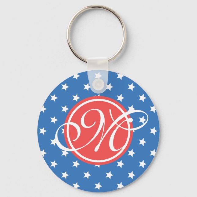 Refined Patriot Mit Monogramm Schlüsselanhänger (Vorderseite)