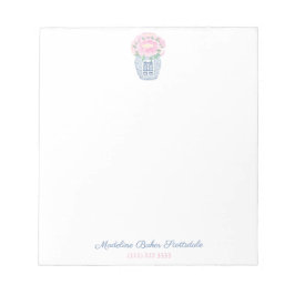 Refined Pink Peony Ginger Jar Ladys Notizblock