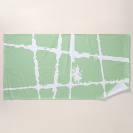 Refined White Light Grunge Modern Dirty Mesh Strandtuch