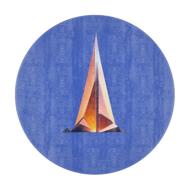 Reflect — Minimalistisches Logo-Design mit hellem  Schneidebrett (Vorderseite)