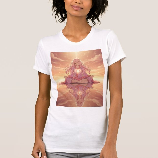 Reflected Heart Meditation Alignment T-Shirt (Vorderseite)
