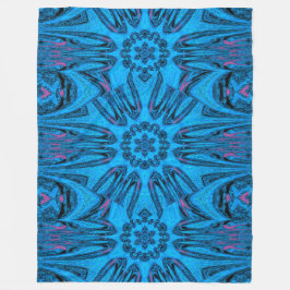 Reflected Lotus 12 Fleece Blanket