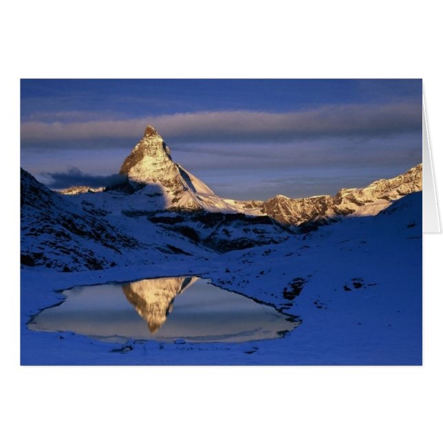 Reflected Matterhorn, Schweiz (Vorderseite (Horizontal))
