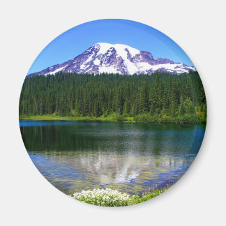 Reflection Lake, Mount Rainier, WA, USA Magnet