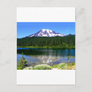 Reflection Lake, Mount Rainier, WA, USA Postkarte