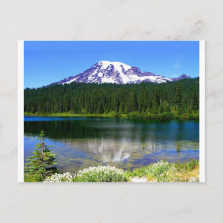 Reflection Lake, Mount Rainier, WA, USA Postkarte