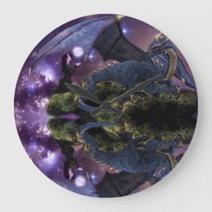 Reflections a Dragon Pool Große Wanduhr