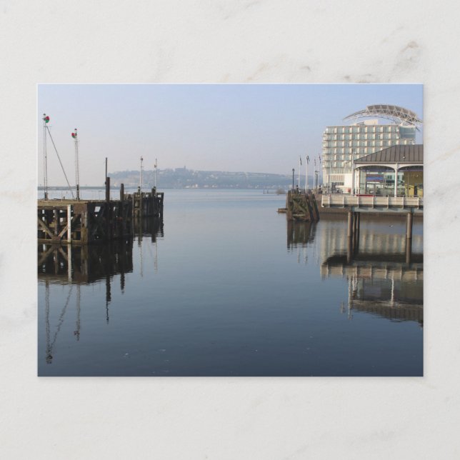 Reflections Cardiff Bay Postkarte (Vorderseite)