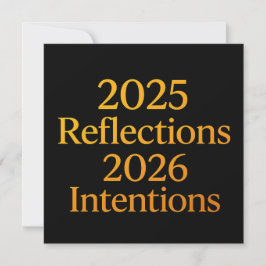 Reflections Intentions 2026 Gold Goal Planner  Feiertagskarte