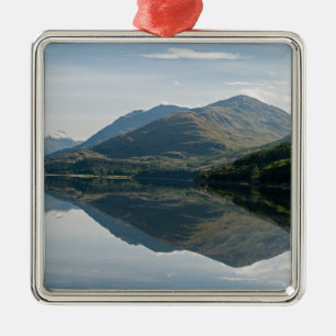 Reflections of mountains in Loch Creran - Scotland Ornament Aus Metall